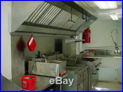 2014 24' Concession Trailer Fully Equiped 10' Hood With Ansul Fryers Stove