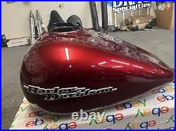 2017 Harley Davidson Street Glide OEM Fuel Tank Velocity Red Sunglo