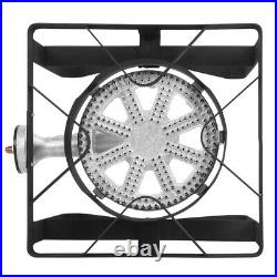 20wBTU Gas Burner Stove Square Furnace Cooker Portable Outdoor Camping Cast Iron