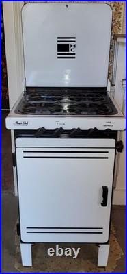 21 Magic Chef Porcelain Enamel Gas Range 1940s A+ Condition WORKS! CT Local