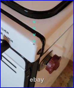 21 Magic Chef Porcelain Enamel Gas Range 1940s A+ Condition WORKS! CT Local