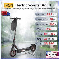 22miles Range? 500W Scooter Electric Adult Foldable 10 inch 21mph URBAN COMMUTER
