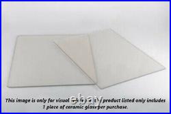 24 x 12 Ceramic Glass Replacement Glass for Wood, Coal, and Pellet Stoves