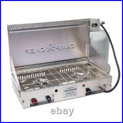 2 Burner Portable Camp Stove Aluminum Cooktop 40000 BTU