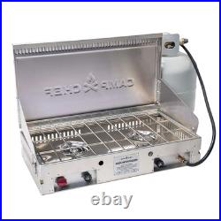 2 Burner Portable Camp Stove Aluminum Cooktop 40000 BTU