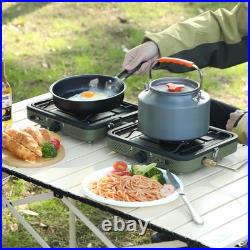 2 Burner Propane Camping Stove, Portable Folding Gas Stove for Camping with 17200