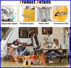 2 in 1 Propane Heater & Stove, 13000 BTU Portable Propane Heater Indoor with Han