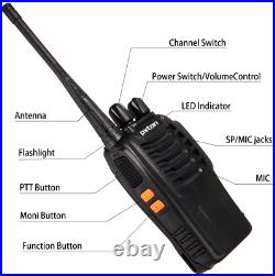 2 or 4 Pack Set Long Range Walkie Talkie 50 Mile Two Way Radio Charge Waterproof