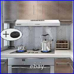 30 Under Cabinet Range Hood 230 CFM Stainless Steel Kitchen Cooking Fan Vented
