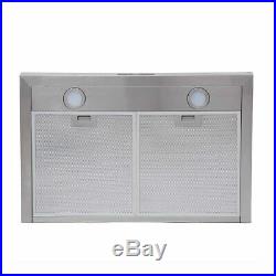 30 inch Wall Mount Stainless Steel Range Hood Kitchen Vent Touch Control 330 CFM