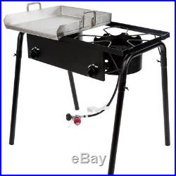 32 Double Burner Propane Gas Outdoor Griddle Camping Stove Grill LP Stove Range