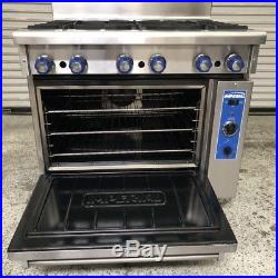 36 Gas Range & Convection Oven on Wheels Imperial IR-6-C #8502 Commercial Stove