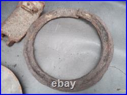 3 LEG Cast Iron Barrel Stove S77 Caboose Train Wood Coal Burning DAMAGED AS IS