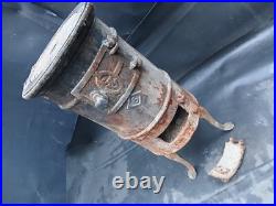 3 LEG Cast Iron Barrel Stove S77 Caboose Train Wood Coal Burning DAMAGED AS IS