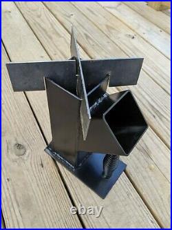 3 Rocket Stove Rear Draft Gravity Fed Removable Top Free Shipping! USA Made