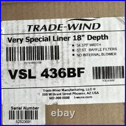 $410 Trade-Wind VSL436BF VSL400 Series 36W Range Hood Insert Stainless Steel