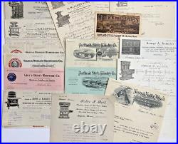 69 Stove Ranges Billheads and Letterheads Multiple States Maine