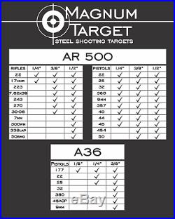 6' Tall Steel Shooting Dueling Tree Stand Range Target with 6x 3/8 AR500 Paddles