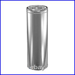7 DuraTech Stainless Steel Chimney Pipe 36 Length 7DT-36SS Double Wall