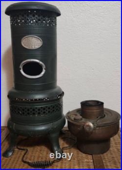 ANTIQUE Heater Stove ALUMINO NOVELTY MFG JACKSON MICH. NO. 1 KEROSENE U. S. A 1897