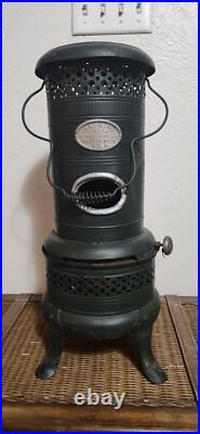ANTIQUE Heater Stove ALUMINO NOVELTY MFG JACKSON MICH. NO. 1 KEROSENE U. S. A 1897
