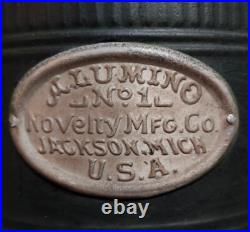 ANTIQUE Heater Stove ALUMINO NOVELTY MFG JACKSON MICH. NO. 1 KEROSENE U. S. A 1897