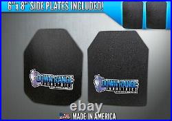 Down Range Industries AR500 Level III Body Armor Plates – Curved 10x12 With 6x6 Side Plates