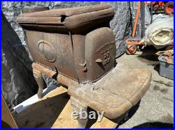 ATLANTA STOVE WORKS 27 Box Cast Iron Wood Burning Stove Hard To Find