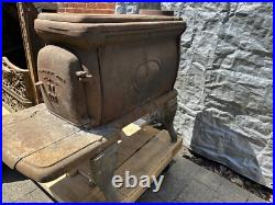 ATLANTA STOVE WORKS 27 Box Cast Iron Wood Burning Stove Hard To Find