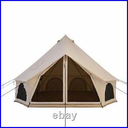 AVALON Canvas Bell Tent 4M Waterproof withStove Jack Glamping Camping Outdoor Tent