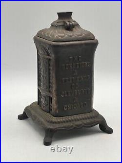 Advertising Bank For Reliable Stove c. 1890's