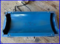 Ajax Portable Dual Electric Stove Ceramic Burners Blue Vintage Works Great Cond