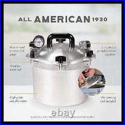 All American 10.5qt Pressure Cooker Canner Exclusive Metal In Silver Color