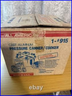 All American Pressure Canner Cooker 15.5 QT Model 915 Heavy Cast Aluminum