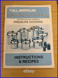 All American Pressure Canner Cooker 15.5 QT Model 915 Heavy Cast Aluminum