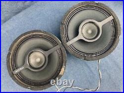 Altec lansing Green Full Range Coaxial 409-8D vtg 409 8D speakers Pair original