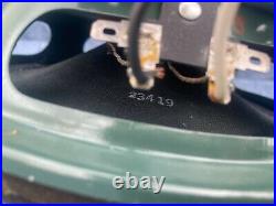Altec lansing Green Full Range Coaxial 409-8D vtg 409 8D speakers Pair original