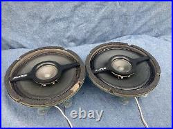 Altec lansing Green Full Range Coaxial 409-8D vtg 409 8D speakers Pair original