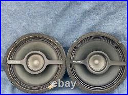 Altec lansing Green Full Range Coaxial 409-8D vtg 409 8D speakers Pair original