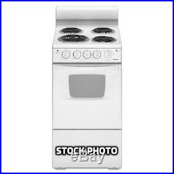 Amana 20 inch Apartment Size 2.6 cu. Ft. Electric Range in White AEP222VAW1 NEW