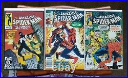 Amazing Spider-Man HUGE LOT (24 Comics) #246-297 range with KEYS Black Suit 1980s