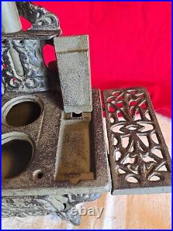 American MINIATURE CAST-IRON STOVE Crescent Salesmans Sample, Vintage Toy