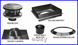 American Metal Round All Fuel 8 Chimney Stove Pipe Installation Kit 8HS-RKS