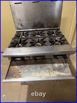 American Range 6 Burner Stove With Oven On Casters