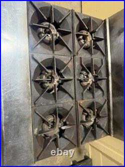 American Range 6 Burner Stove With Oven On Casters
