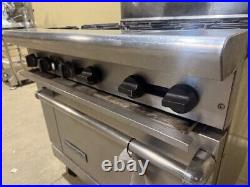 American Range 6 Burner Stove With Oven On Casters
