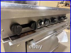 American Range 6 Burner Stove With Oven On Casters