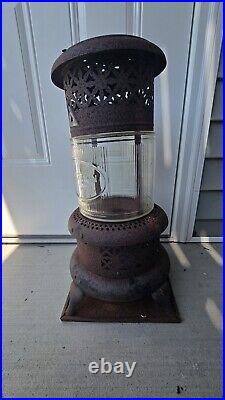 Antique 1527 Perfection Oil Kerosene Glass Parlor Cabin Heater Stove Lantern VG
