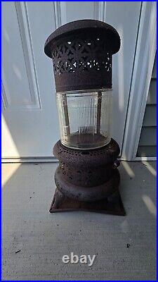 Antique 1527 Perfection Oil Kerosene Glass Parlor Cabin Heater Stove Lantern VG