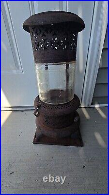 Antique 1527 Perfection Oil Kerosene Glass Parlor Cabin Heater Stove Lantern VG